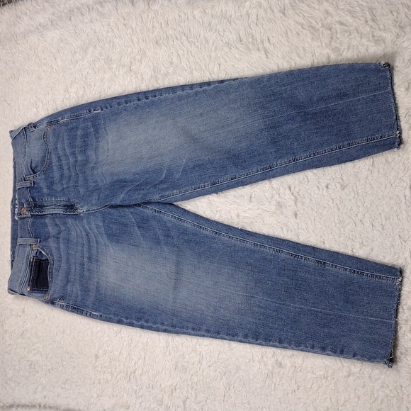 Ariat Bombshell Jordana Blue Medium Wash High Rise Straight Leg Boyfriend Jean - Picture 2 of 16